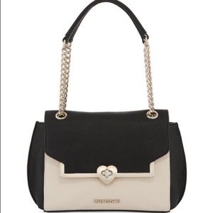 love Moschino two-tone shoulder bag in  leather.